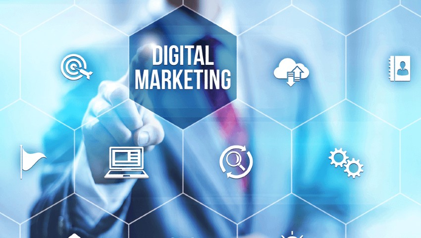Digital Marketing graphic. We Promote - www.webfocus.ca