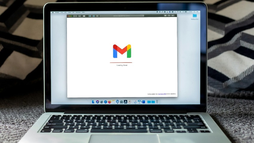 Gmail on a laptop